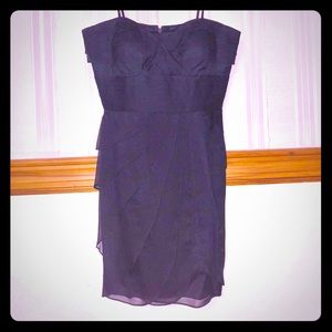 Black sleeveless event dress